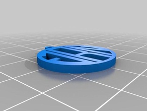 jade monogram pendant multiple loops jewelry customized 3d print model - Mito3D