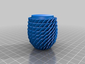 hexagone plaquettes vase l'art 3d print model - Mito3D