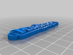 madison Anahtarlık özelleştirilmiş 3d print model - Mito3D