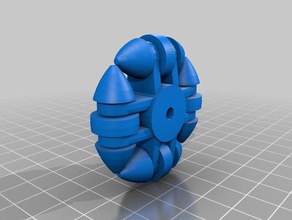 omniwheel single file robotics 3d print model - Mito3D