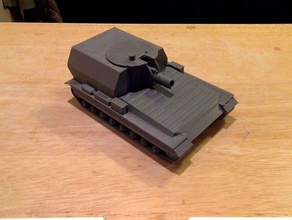 conqueror gun carriage artillery tank 3d printing 3d print model - Mito3D