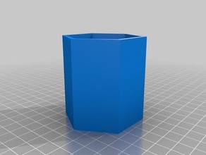 6cm pentagonal planter 3d printing 3d print model - Mito3D