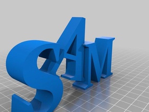 sam 3d decoração 3d print model - Mito3D