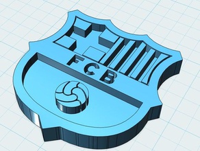 fc barcelonalogo jogos 3d print model - Mito3D