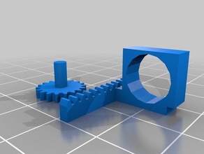 rack pinion 3d printing 3d print model - Mito3D