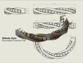 diresta stile arrotondato cassetto tira sculture 3d print model - Mito3D