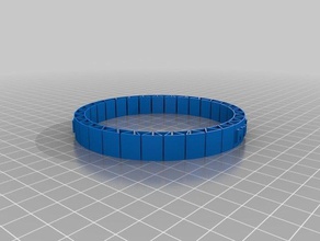 mhs flexible name bracelet v3 bracelets customized 3d print model - Mito3D