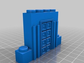 puerta rom&aacutenica construção brinquedos exin fortes 3d print model - Mito3D