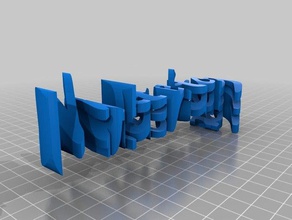 vater-murmuró-etiqueta schriftzug signos logotipos letras lettes muttertag vatertag 3d print model - Mito3D