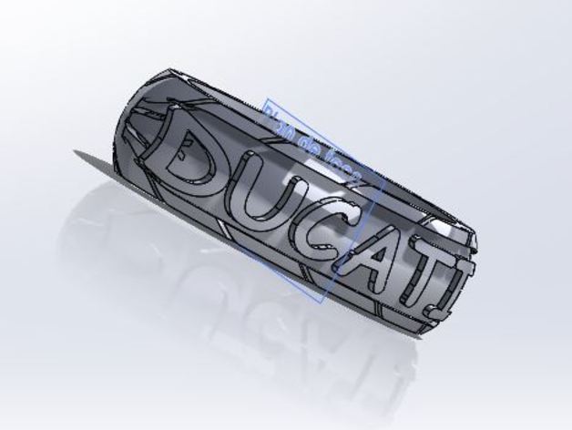 bague ducati 3d drucken 3D print model - Mito3D