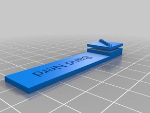 banda di nerd 4 testo del segnalibro immagine office personalizzato 3d print model - Mito3D