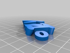 izzy Schlüsselanhänger angepasst 3d print model - Mito3D