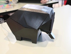 elliot elefante alto-falante 3d a impressora partes 3d print model - Mito3D