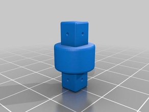 semplice cricchetto doppia presa femmina parti 3d print model - Mito3D