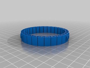 mhs personnalisé flexible nom bracelet 4 bracelets 3d print model - Mito3D