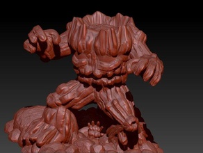 treegarr mini statua le creature arte-giocattolo i mostri motu 3d print model - Mito3D