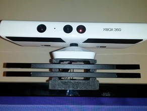kinect 2 wii sensorbars tv mount video games sensor bar 3d print model - Mito3D