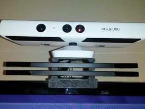 kinect 2 wii sensorbars tv-Halterung video Spiele sensor bar 3d print model - Mito3D