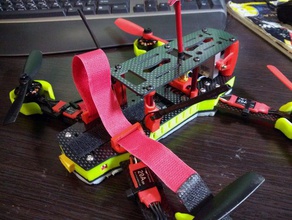 zmr250 v2 Klettverschluss-Halter rc Fahrzeuge 3d print model - Mito3D