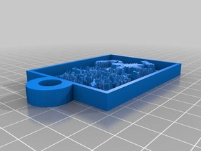 Kanton Krieger Schlüsselanhänger 2d Kunst angepasst 3d print model - Mito3D