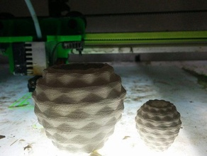 spiky vaso art argilla di stampa prova cool piccolo spikey spike 3d print model - Mito3D