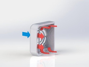anti-breeze coperchio della ventola 3d la stampante parti hictop prusa i3 protezione 3d print model - Mito3D