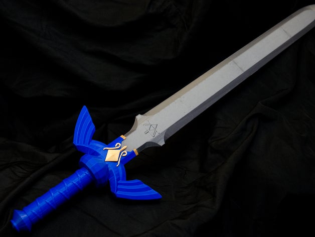 a lenda de zelda links mestre espada três cores impressão adereços 3D print model - Mito3D