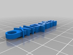 xiquete keychain organization customized 3d print model - Mito3D