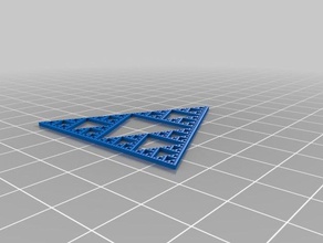 récursive triangle mathématiques 3d print model - Mito3D