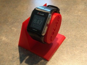 polar watch stand gadgets 3d print model - Mito3D