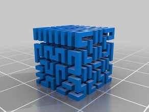 mon personnalisés cube de hilbert les mathématiques l'art 3d print model - Mito3D