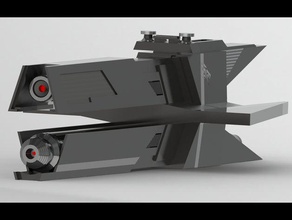 star wars aggressor class destroyer vehicles ship zann consortium 3d print model - Mito3D