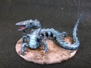behir jouet jeu accessoires dd le mdn de dragon donjon mini miniature monstre openforge pathfinder serpent 3d print model - Mito3D