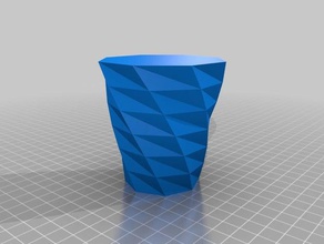 mi retorcida polígono florero los contenedores personalizado 3d print model - Mito3D