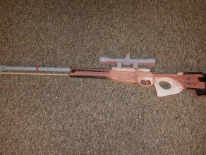 death gun sniper rifle costume 3d print model - Mito3D