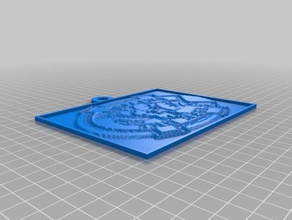 tarheel litho 2d Kunst angepasst 3d print model - Mito3D