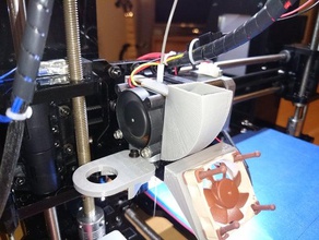 deflector de ar geeetech mk8 extrusora 3d a impressora os acessórios i3b acryli 3d print model - Mito3D