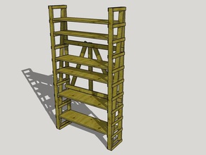 enzo mari autoprogettazione adjustible étagère de l'organisation le mobilier bois travail du 3d print model - Mito3D