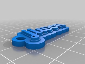 myn Schlüsselanhänger angepasst 3d print model - Mito3D