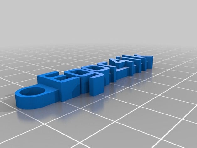 moi brelok de l'organisation personnalisé 3D print model - Mito3D