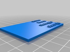 mi personalizados 60x40mm dirección gráfica de cupones juguete juego accesorios 3d print model - Mito3D