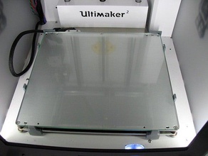 halterung f&uumlr glasscheibe beim ultimaker 2 v10 3d Drucker 3d print model - Mito3D