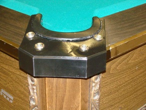 pool table corners replacement parts seniors 3d print model - Mito3D