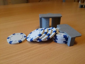 jetons de poker à l'échelle jouet jeu accessoires jeux little helpers prusa i3 3d print model - Mito3D