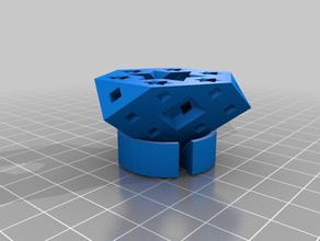 my customized menger sponge math art 3d print model - Mito3D