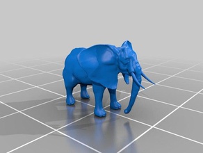 elephant grandi orecchie animali 3d print model - Mito3D