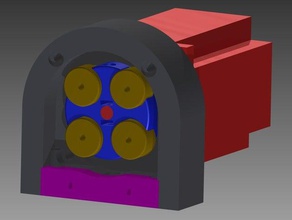 peristaltic pump nema23 stepper diy 3d print model - Mito3D
