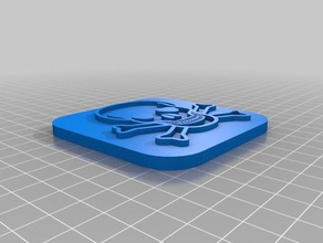calavera sinais logotipos personalizado 3d print model - Mito3D