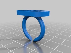 live ring rings customized 3d print model - Mito3D