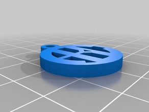 abc monograma colgante la joyería personalizado 3d print model - Mito3D